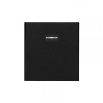 KRANZ STRONG Выключатель 1 кл перекрестный (переключатель) с подсветкой 10А с/у антрацит, с 1-пост. рамкой KRANZ STRONG Выключатель 1 кл перекрестный (переключатель) с подсветкой 10А с/у антрацит, с 1-пост. рамкой