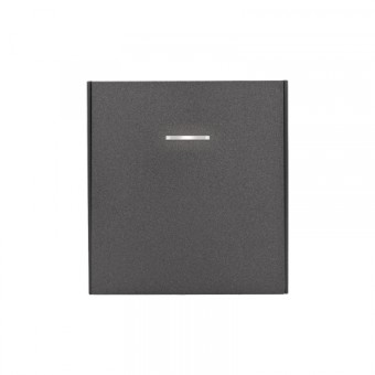 KRANZ STRONG Выключатель 1 кл перекрестный (переключатель) с подсветкой 10А с/у графит, с 1-пост. рамкой KRANZ STRONG Выключатель 1 кл перекрестный (переключатель) с подсветкой 10А с/у графит, с 1-пост. рамкой