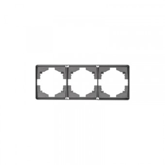 KRANZ ROUND Рамка 3-постовая титан KRANZ ROUND Рамка 3-постовая титан
