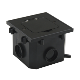 120901DFBBK лючок встраиваемый  квадратный, 2М IP44 черный