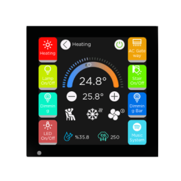 iX2 2" KNX  сенсорная панель, Черный ,2-кнопочный,+качества воздуха ITR332-2801