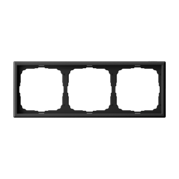GAL001003 3-постовая РАМКА, универсальная, КАРБОН