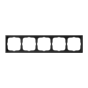 GAL001005 5-постовая РАМКА, универсальная, КАРБОН 