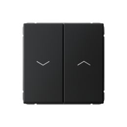 GAL001019 2-клавишный ВЫКЛЮЧАТЕЛЬ ДЛЯ ЖАЛЮЗИ, 2х сх.4, 10А, механизм, КАРБОН