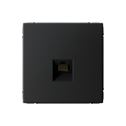 GAL001086 РОЗЕТКА компьютерная RJ45, кат. 6A, механизм, КАРБОН 