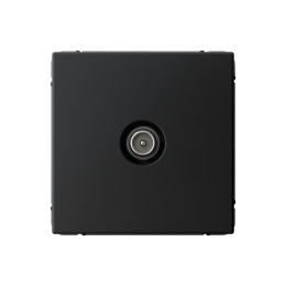 GAL001092 TV РОЗЕТКА проходная 4DB, механизм, КАРБОН