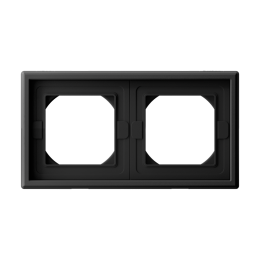 GAL441002 2-постовая РАМКА IP44, КАРБОН 