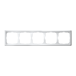 5-постовая РАМКА, БЕЛЫЙ