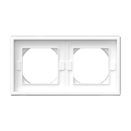 GAL440102 2-постовая РАМКА IP44,  БЕЛЫЙ