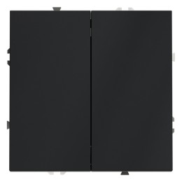 VLS020107 Выключатель S70, двухклавишный, без подсветки, цвет - графит