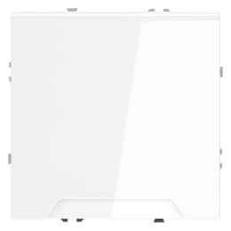 VLS040301 Розетка S70,со шторками, с крышкой, с заземлением, одинарная, безвинтовые клеммы, цвет - белый глянцевый