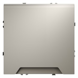 VLS040303 Розетка S70,со шторками, с крышкой, с заземлением, одинарная, безвинтовые клеммы, цвет - кашемир