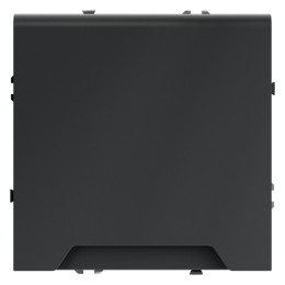 VLS040307 Розетка S70,со шторками, с крышкой, с заземлением, одинарная, безвинтовые клеммы, цвет - графит