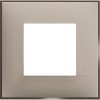 Рамка на 1 пост немецкий/итальянский стандарт - 2 модуля. Цвет Кремовый атлас. Bticino серия CLASSIA. R4802CS