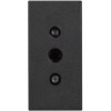 Розетка электрическая 2К+З 10А итальянский стандарт - 1 модуль. Цвет Чёрный. Bticino серия CLASSIA. RG4113