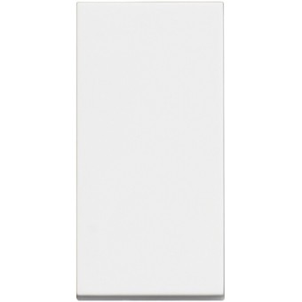Выключатель кнопочный одноклавишный 10А DIY упаковка - 1 модуль. Цвет Белый. Bticino серия CLASSIA. RW4005P