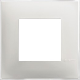 Рамка на 1 пост немецкий/итальянский стандарт - 2 модуля. Цвет Матовый лед. Bticino серия CLASSIA. R4802ES