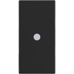 Умный выключатель/переключатель одноклавишный проводной с нейтралью на 2 направления(проходной) 250 Вт (LED-100) - 1 модуль. Цвет Чёрный. CLASSIA with NETATMO. RG4003C