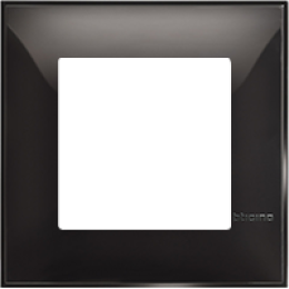 Рамка на 1 пост немецкий/итальянский стандарт - 2 модуля. Цвет Чёрный. Bticino серия CLASSIA. R4802BC