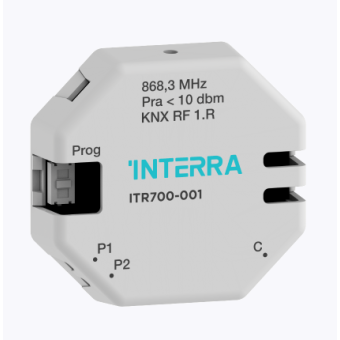 KNX RF 2-канальный кнопочный интерфейс