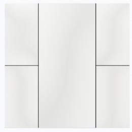 Выключатель iSwitch+ 4-кнопочный, встроенные датчики температуры, влажности, освещенности, LED индикация, 2 унив. входа, с BCU, материал пластик, цвет белый глянцевый