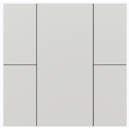 Выключатель iSwitch+ 4-кнопочный, встроенные датчики температуры, влажности, освещенности, LED индикация, 2 унив. входа, с BCU, материал пластик, цвет белый матовый