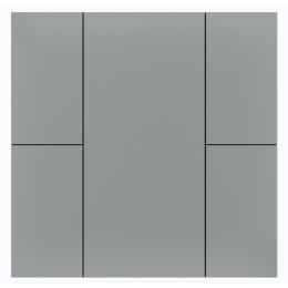 Выключатель iSwitch+ 4-кнопочный, встроенные датчики температуры, влажности, освещенности, LED индикация, 2 унив. входа, с BCU, материал пластик, цвет серый металлик