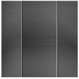 Выключатель iSwitch+ 2-кнопочный, встроенные датчики температуры, влажности, освещенности, LED индикация, 2 унив. входа, с BCU, материал нержавающая сталь полированная