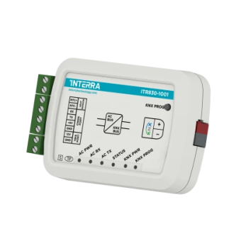 Шлюз KNX  для интеграции кондиционеров Mitsubishi Electric, двусторонняя коммуникация, сцены, 3 бинарных входа, в установочную коробку, 40x10x40 мм