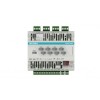 Универсальный диммер KNX, 4-канальный, 250/200 Вт на канал, 8 цифровых и 2 аналоговых входа, защита от перегрева и короткого замыкания, ручное управление, на DIN рейку