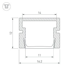 Алюминиевый профиль Arlight PDS-SM-3000 044961