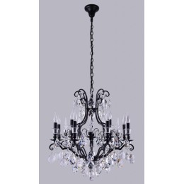 Подвесная люстра Crystal Lux Magnifico SP13 Black/Transparent