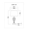 Настольная лампа ARTE Lamp A1550LT-1PB