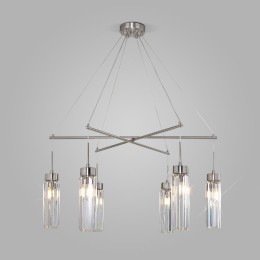 Подвесная люстра Eurosvet Gilian 60163/6 никель Smart a065758