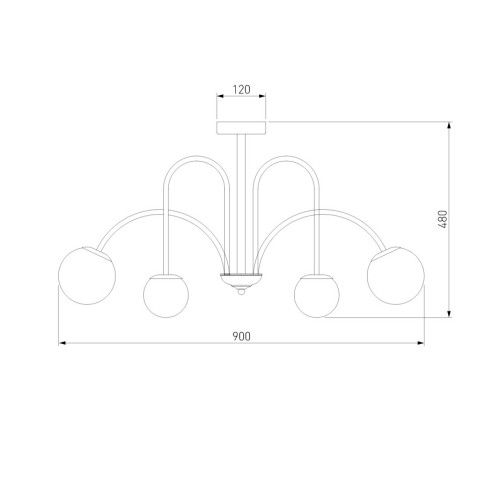 Потолочная люстра Eurosvet Alix 30177/6 латунь Smart a055499