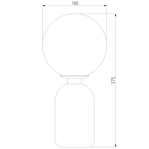 Настольная лампа Eurosvet Bubble 01197/1 латунь a060938