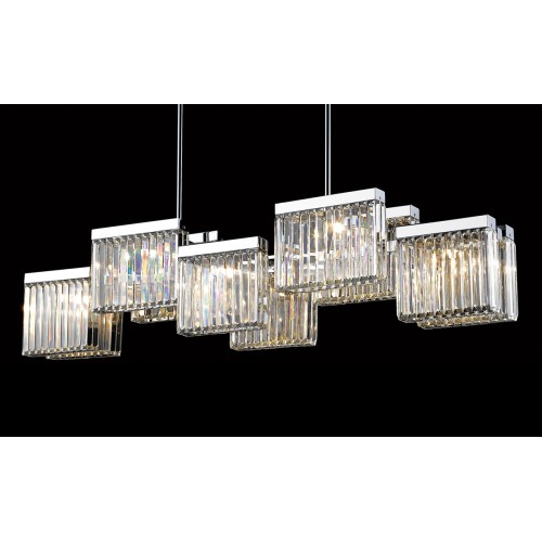 Люстра на штанге Delight Collection Broadway EP68031L-10 chrome