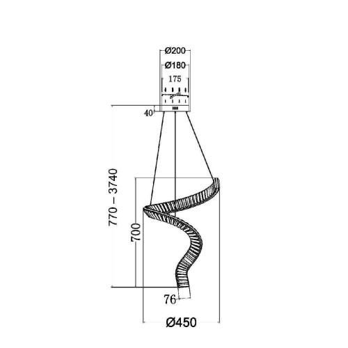 Подвесная люстра Maytoni Krone P097PL-L48BS3K