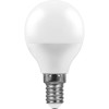 Лампа светодиодная Feron E14 11W 2700K Шар Матовая LB-750 25946