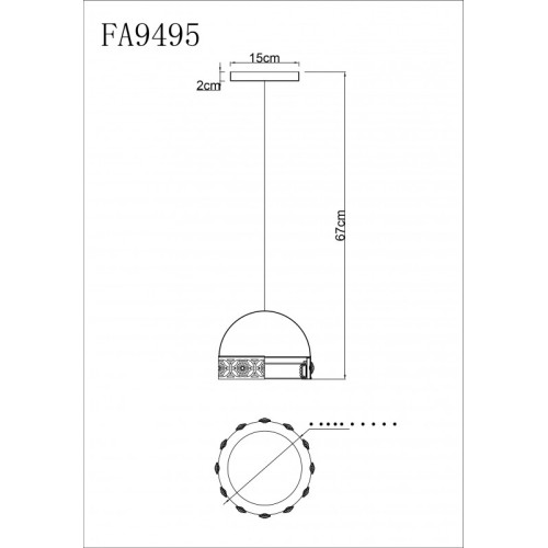Подвесной светильник Ambrella Light Acrylica FA9495