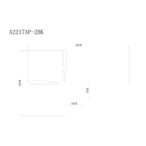 Настенный светильник Arte Lamp Acrux A2217AP-2BK