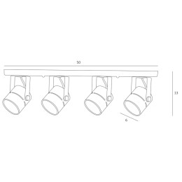 Спот Arte Lamp Mizar A1311PL-4BK