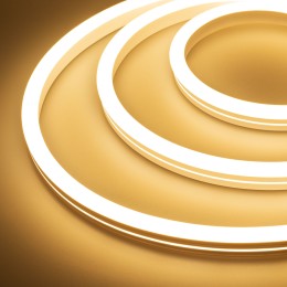 Лента герметичная Arlight MOONLIGHT-SIDE-A140-12x24mm 24V Warm3000 (9.6 W/m, IP68, 2835, 5m, Wire x1) 038602