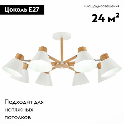 Потолочная люстра Evoluce Buve SLE103702-08