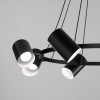 Подвесная люстра Eurosvet Splay 70147/8 черный Smart a062034