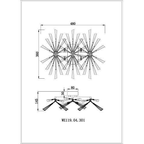 Бра Wertmark Floriane WE119.04.301
