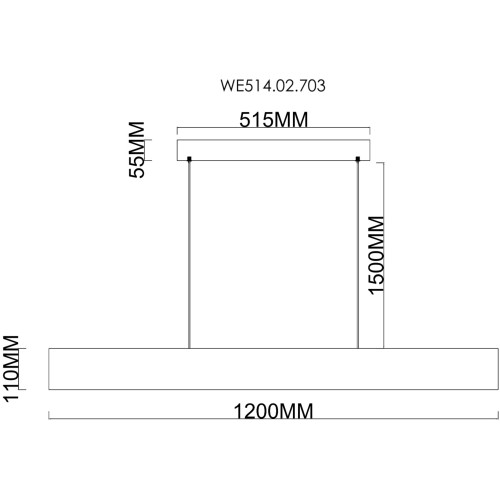 Подвесной светильник Wertmark Edda WE514.02.703