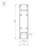 Алюминиевый профиль Arlight SL-Line-25100-Dual-2500 Black 033735