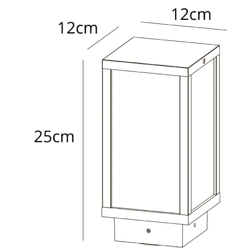 Ландшафтный светильник Arte Lamp Pot A1631FN-1BK