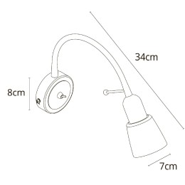 Бра Arte Lamp Lettura A7009AP-1WH